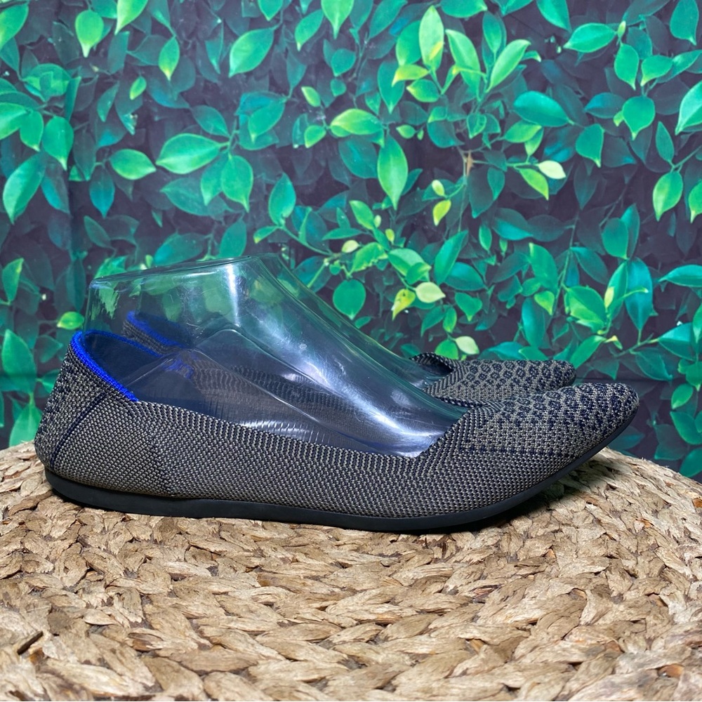 Rothy's Black and Blue Knit Flats